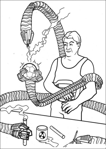 Great mad scientist coloring page free printable coloring pages