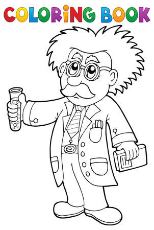 Scientist coloring pages cliparts stock vector and royalty free scientist coloring pages illustrations