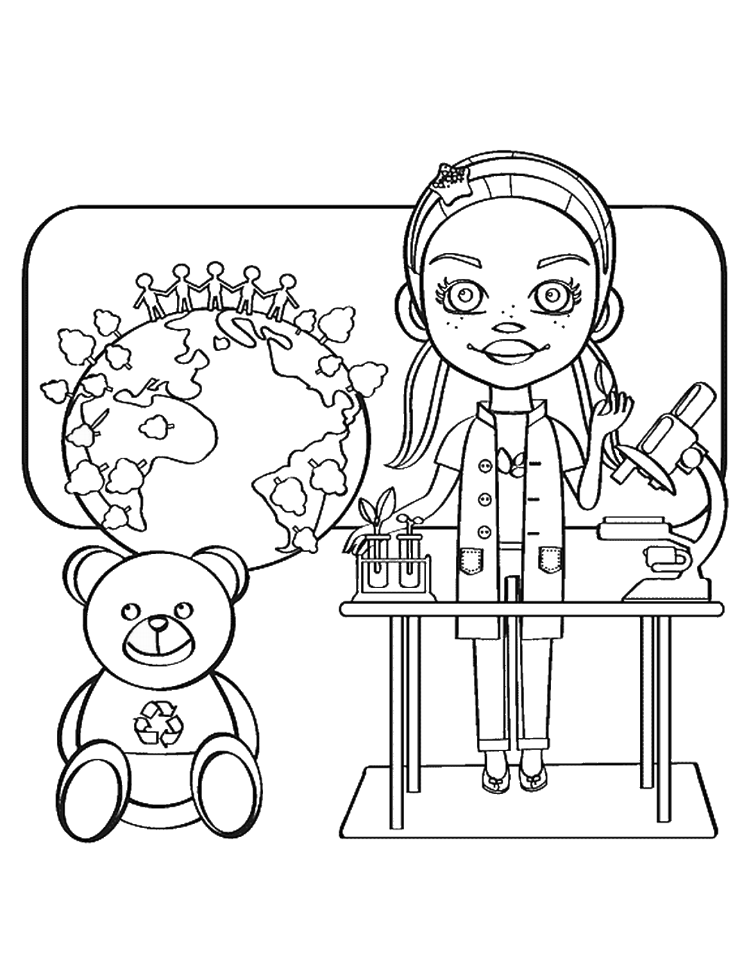 Science coloring pages â birthday printable