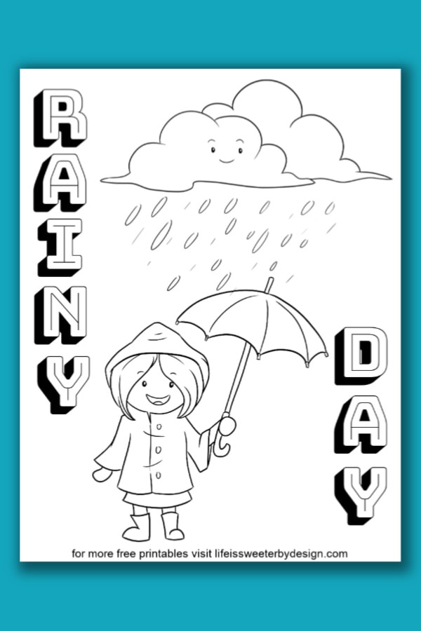 Weather coloring pages