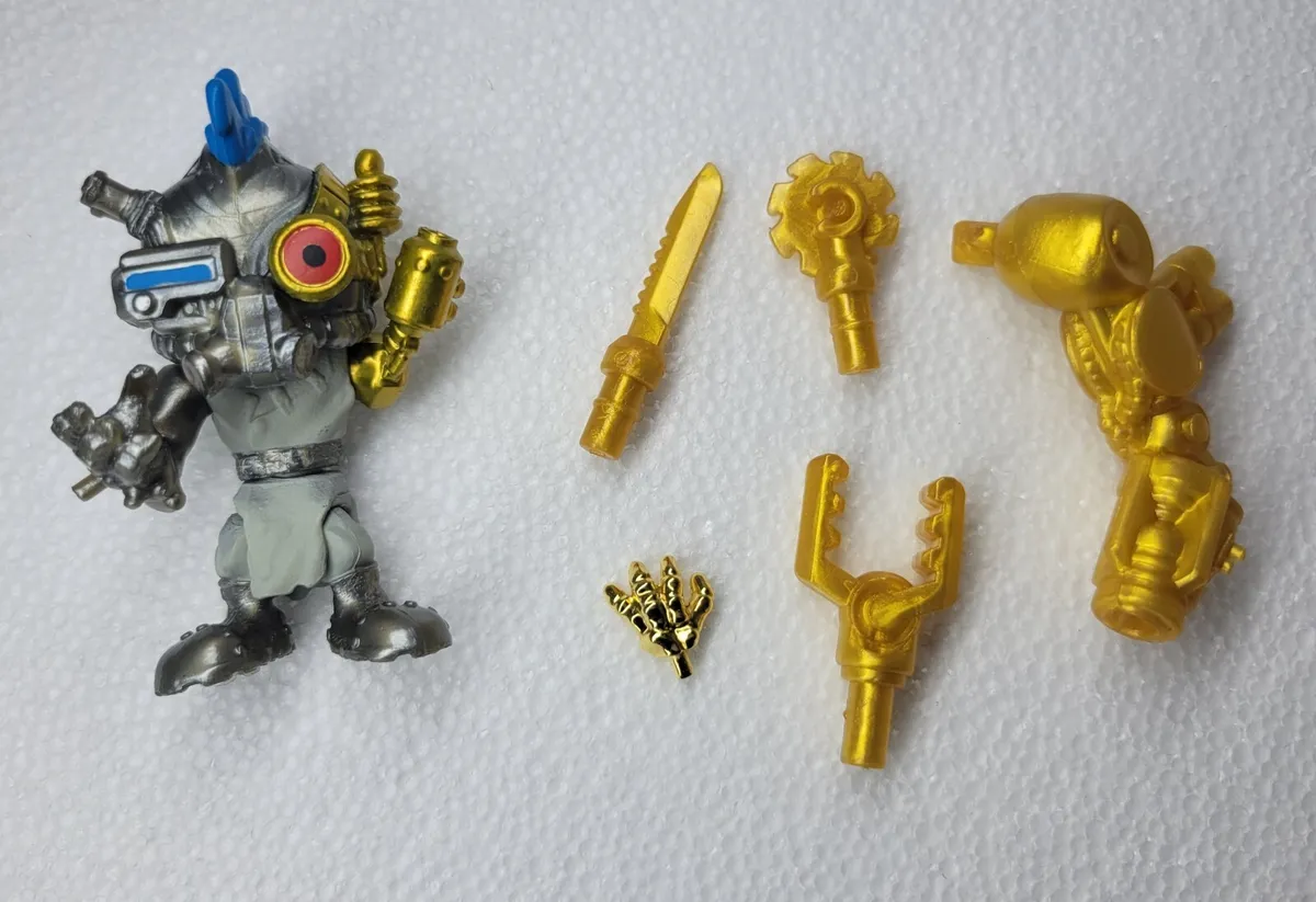 Treasure x monster gold monster lab silver mad scientist with gold dipped hand