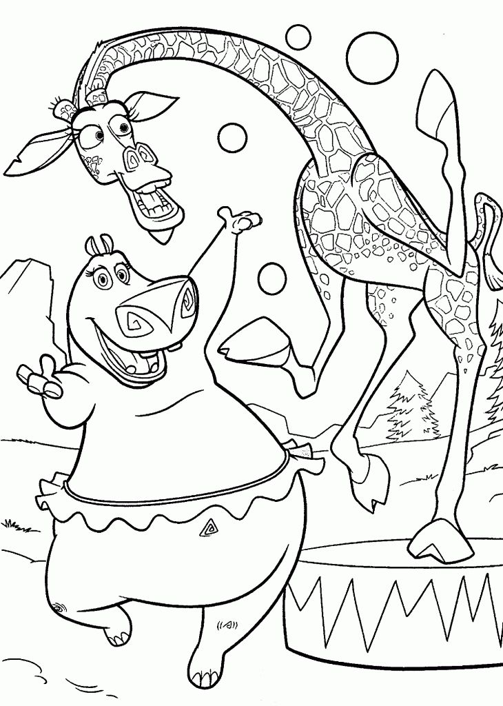 Madagascar coloring pages