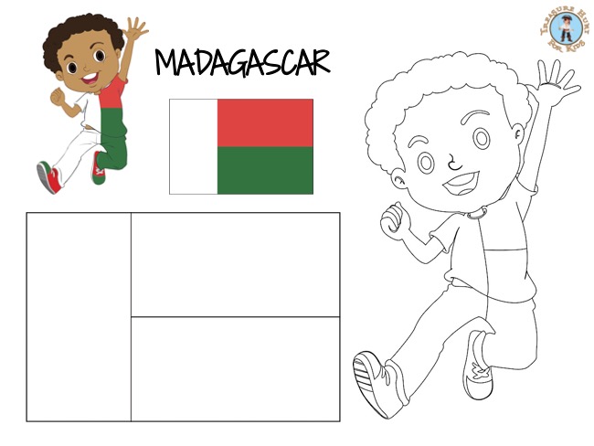 Madagascar coloring page