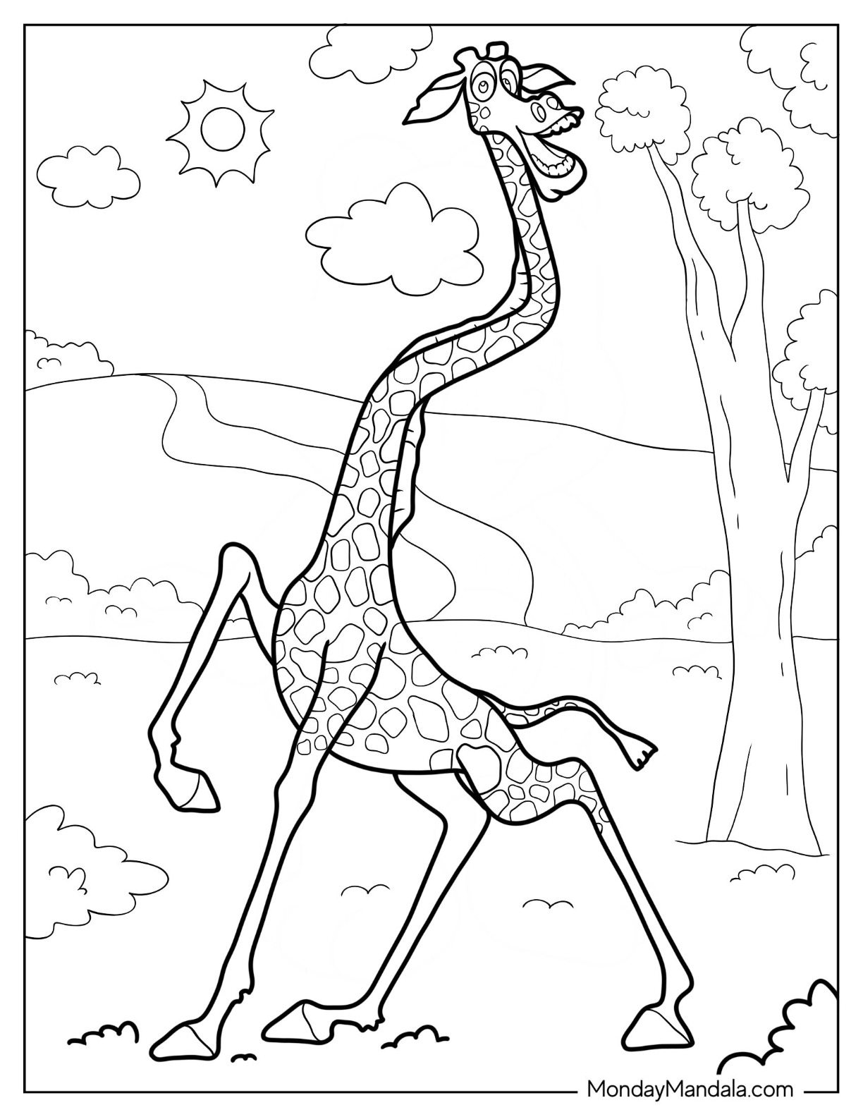 Madagascar coloring pages free pdf printables