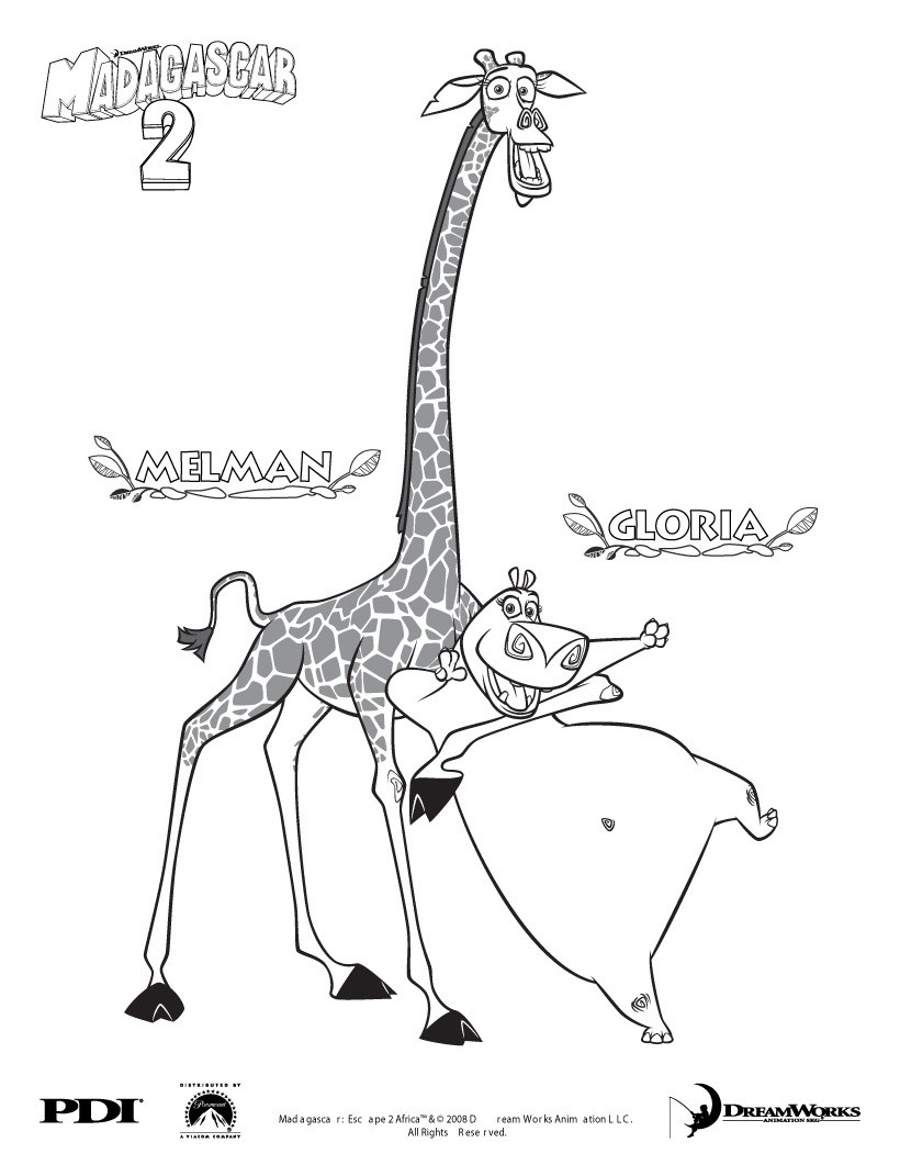 Madagascar coloring pages