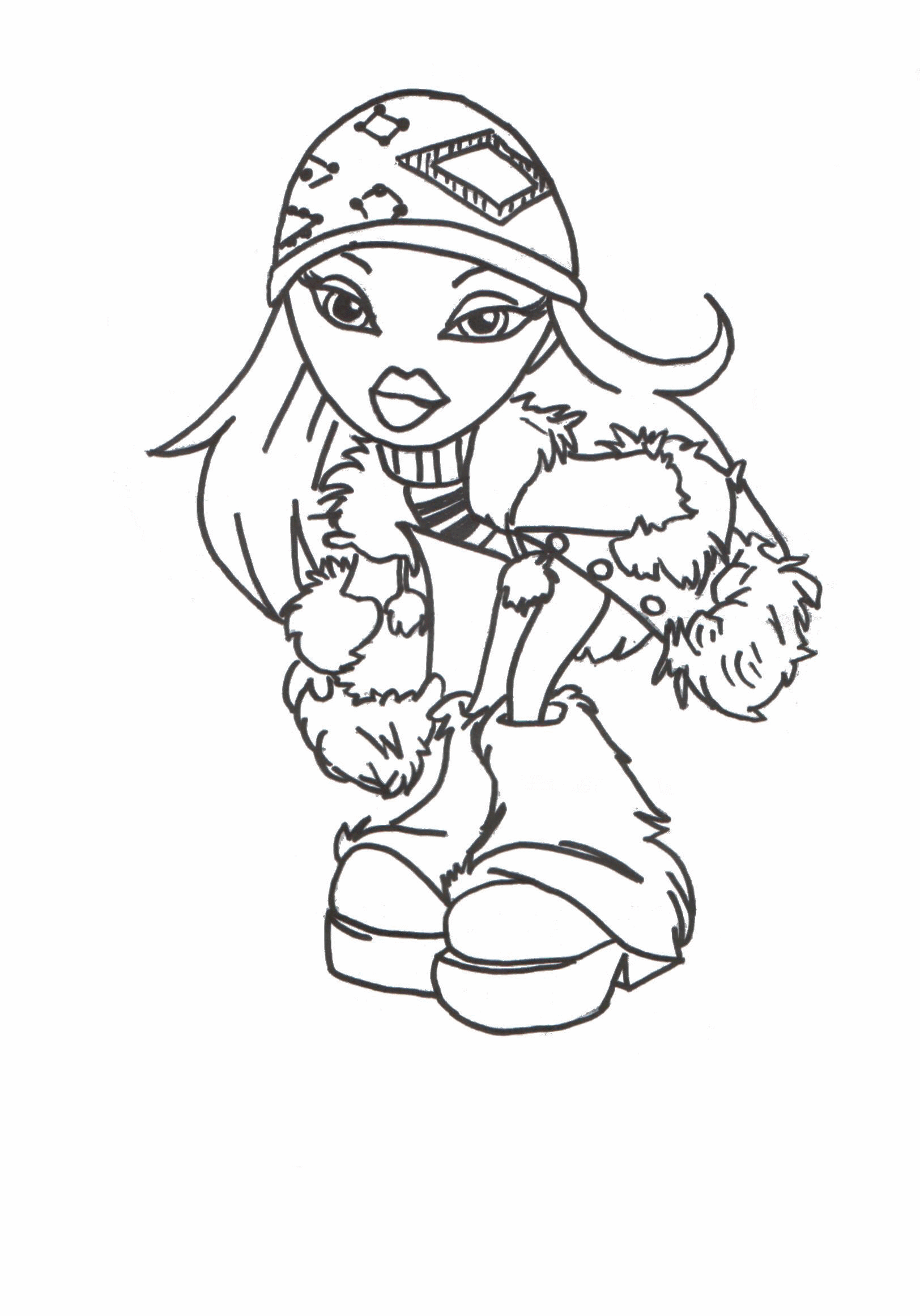 Free printable bratz coloring pages for kids