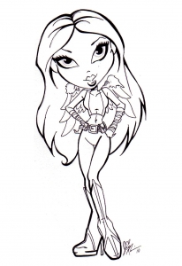 Bratz coloring to download for free