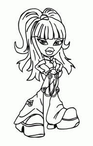 Bratz coloring to download for free