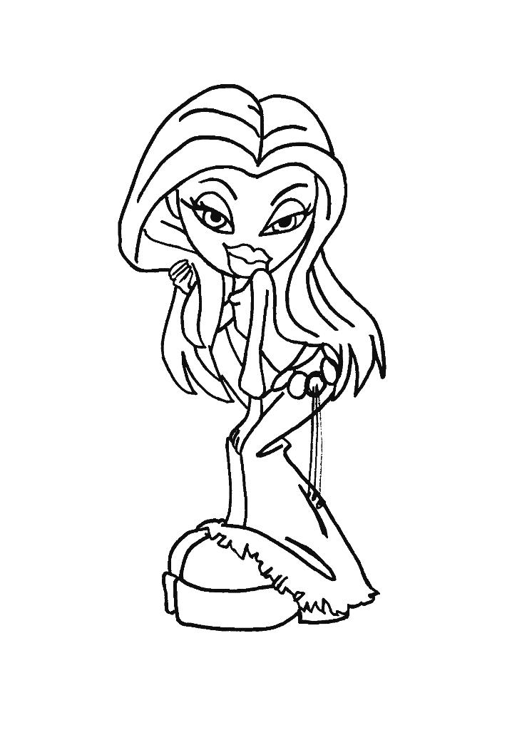 Free printable bratz coloring pages for kids