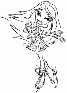 Bratz coloring to download for free