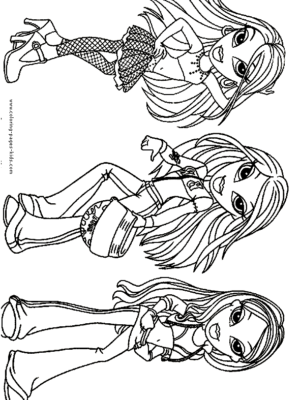 Bratz color page cartoon characters coloring pages color plate coloring sheetprintable coloring piâ love coloring pages coloring pages cartoon coloring pages