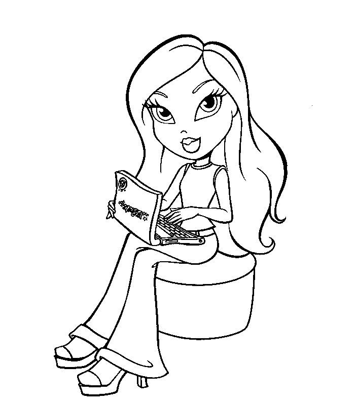 Free printable bratz coloring pages for kids cartoon coloring pages princess coloring pages coloring books