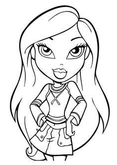 Bratz color pages ideas coloring pages coloring pages for kids coloring books