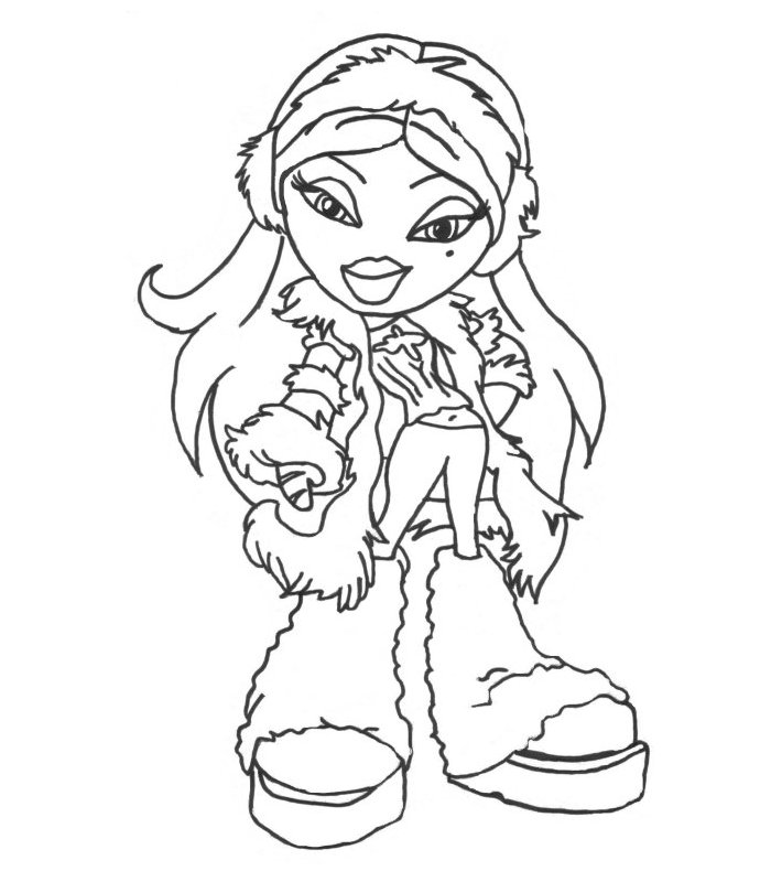 Free printable bratz coloring pages for kids