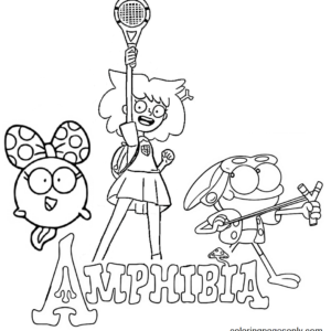 Amphibia coloring pages printable for free download