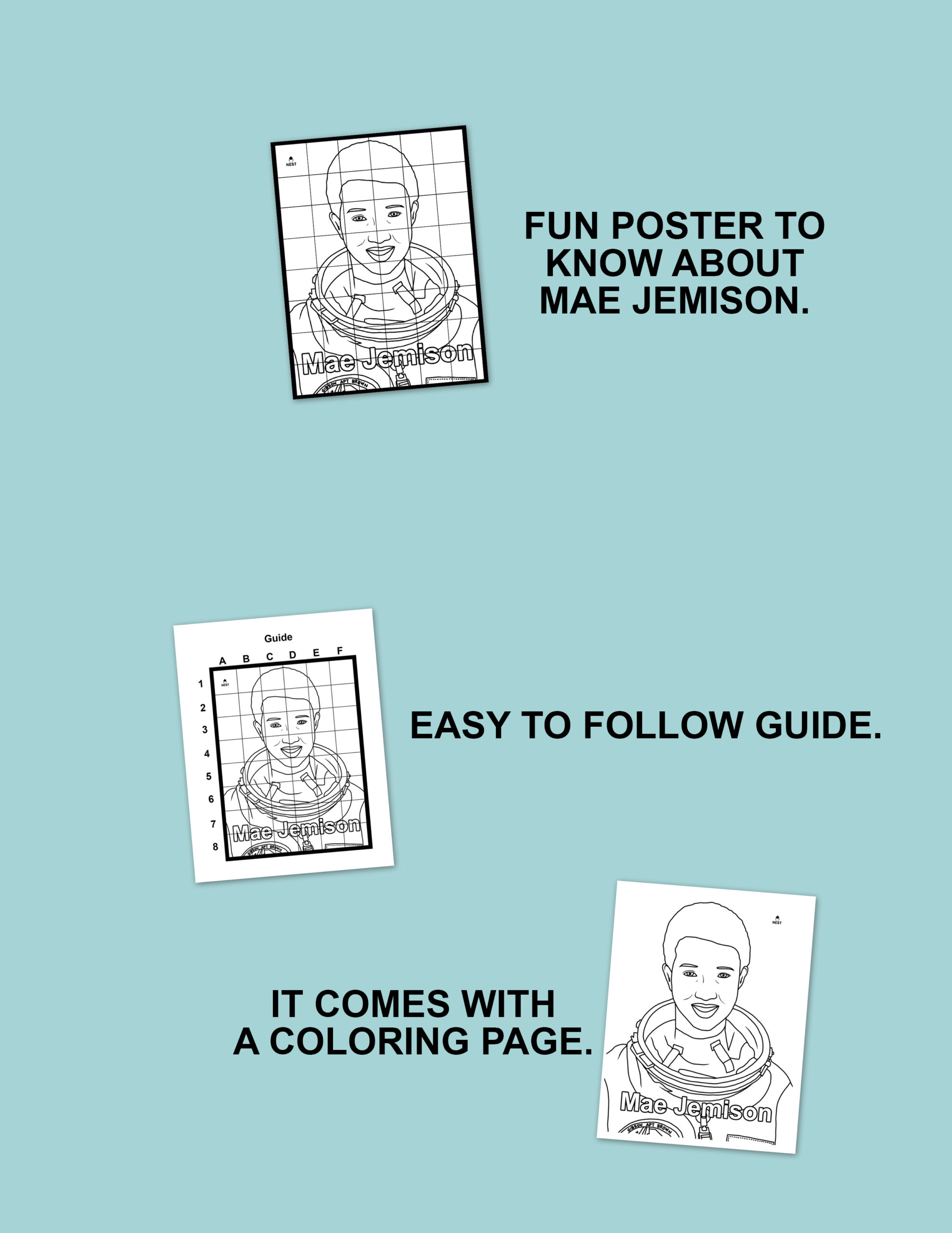 Mae jemison collaboration poster made by teachers