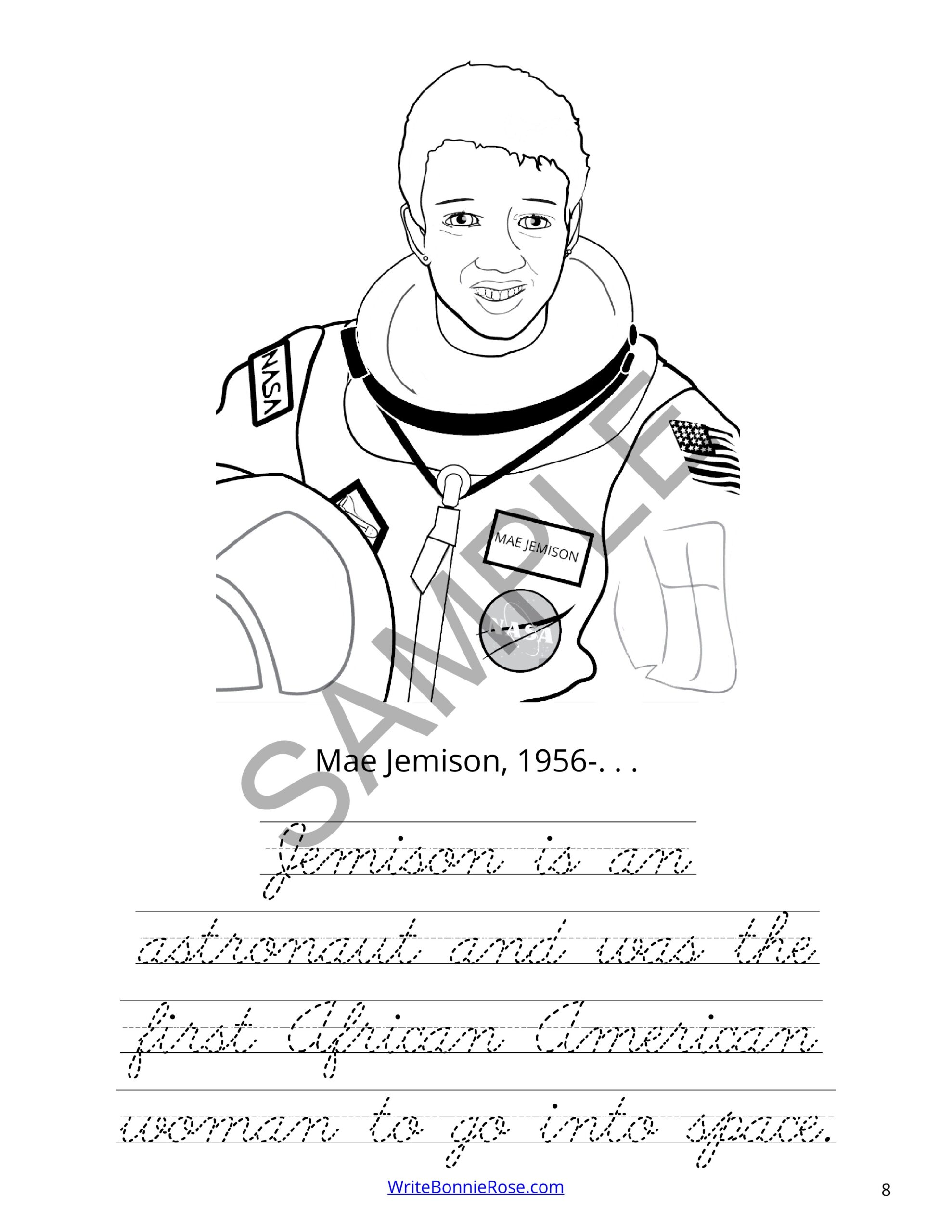 Famous americans of the s coloring book