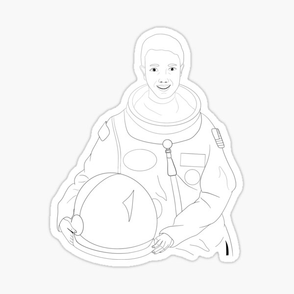 Mae jemison line art sticker for sale by wonderfulwomen