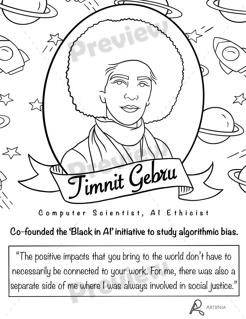 Black girls code the future coloring book