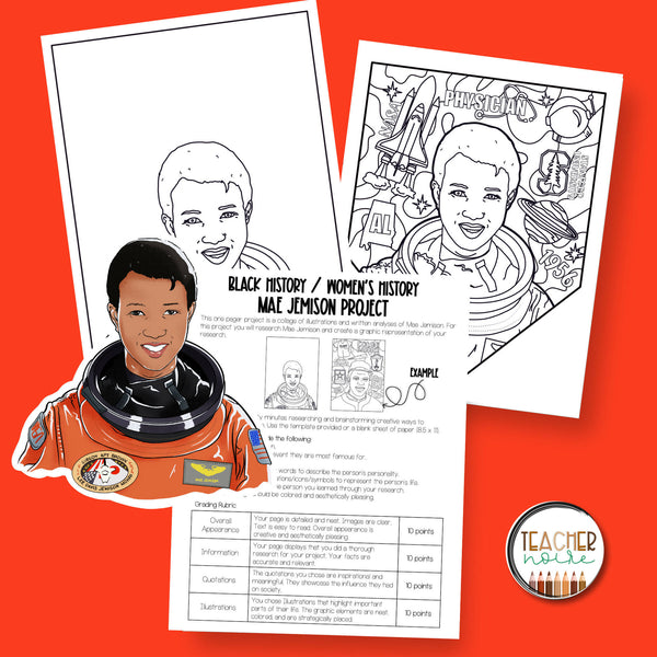 Mae jemison biography project printable teacher resource teacher n â schoolgirl style