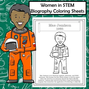 Women in stem biography coloring pages dr loftins learning emporium