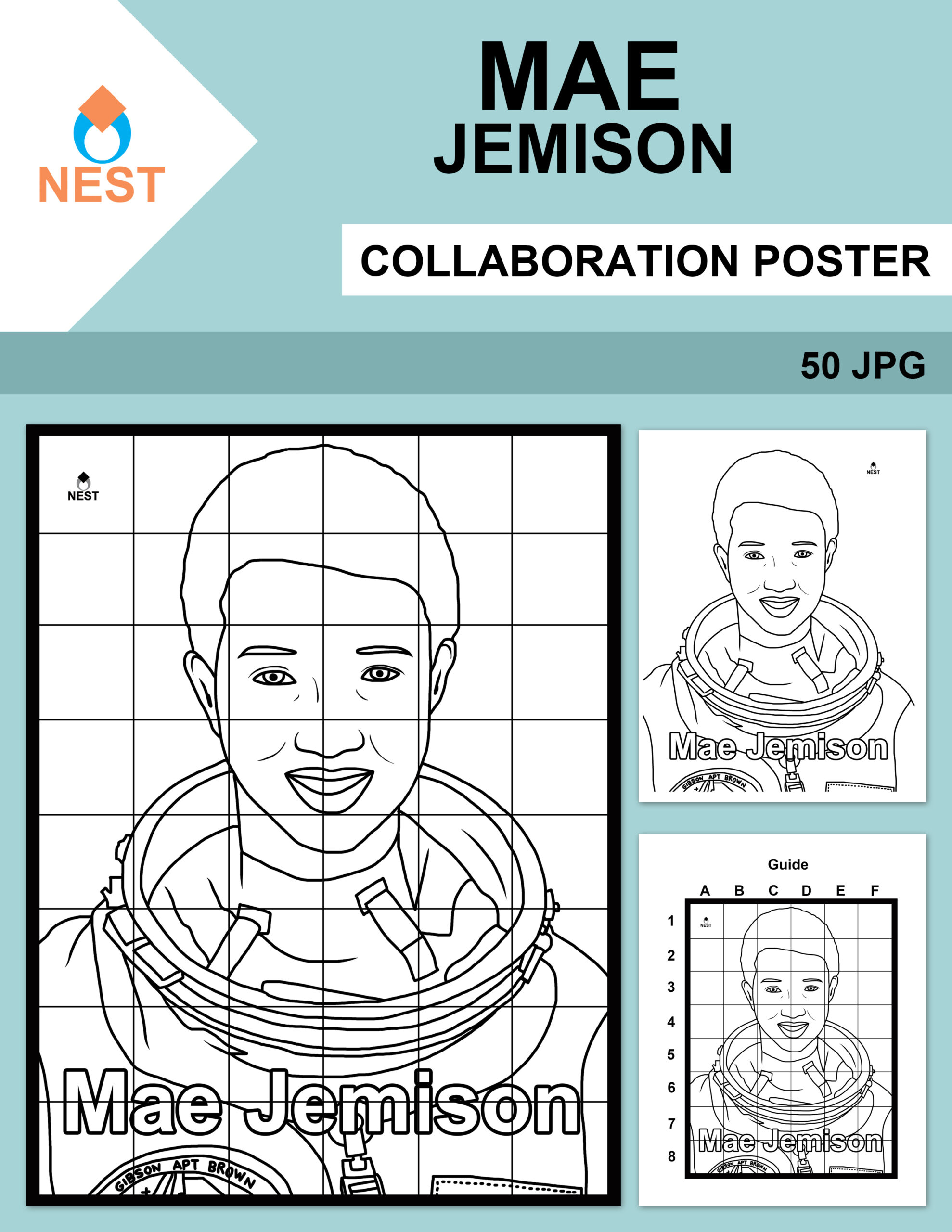Mae jemison collaboration poster made by teachers