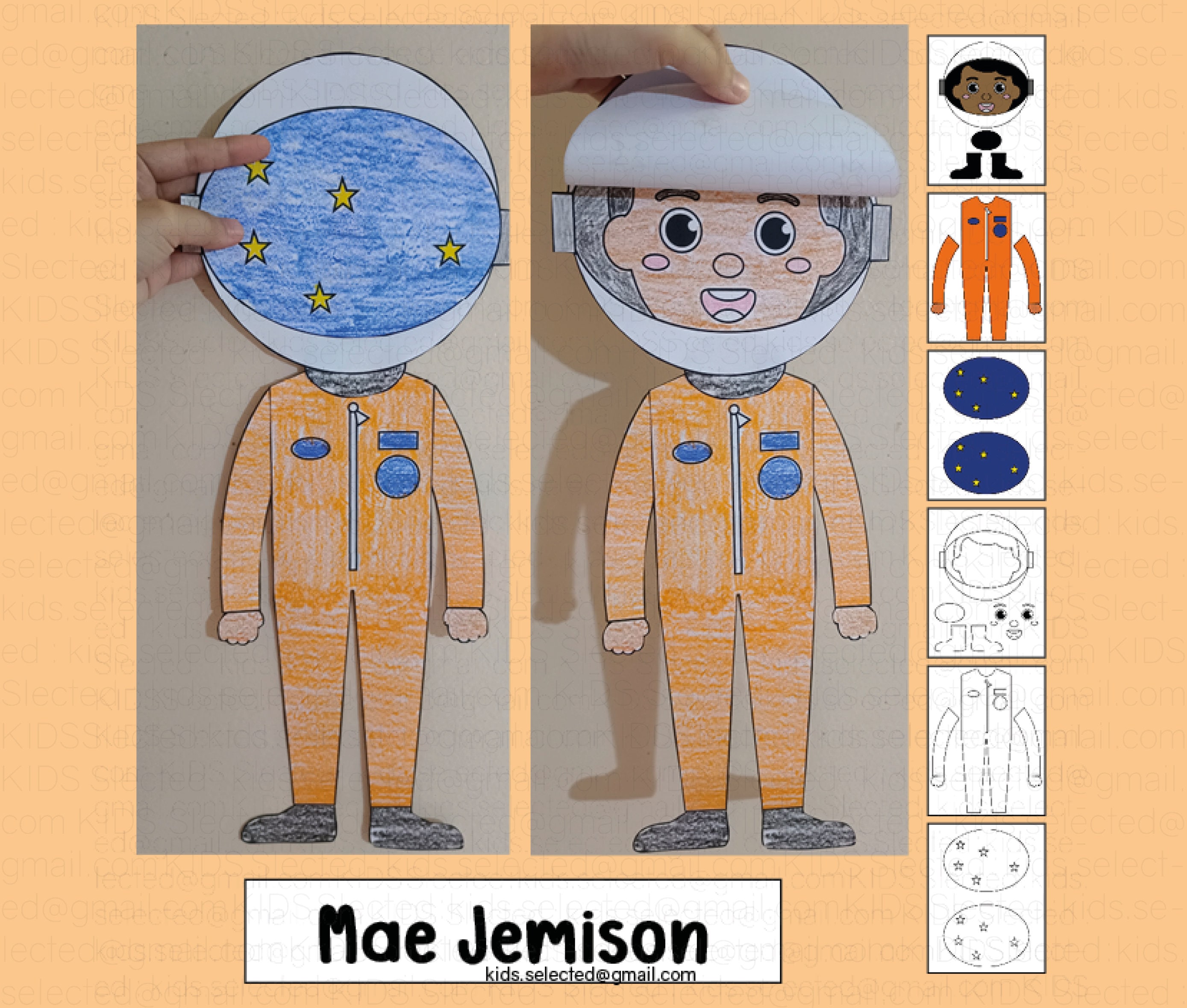 Mae jemison bulletin board womens history month craft black