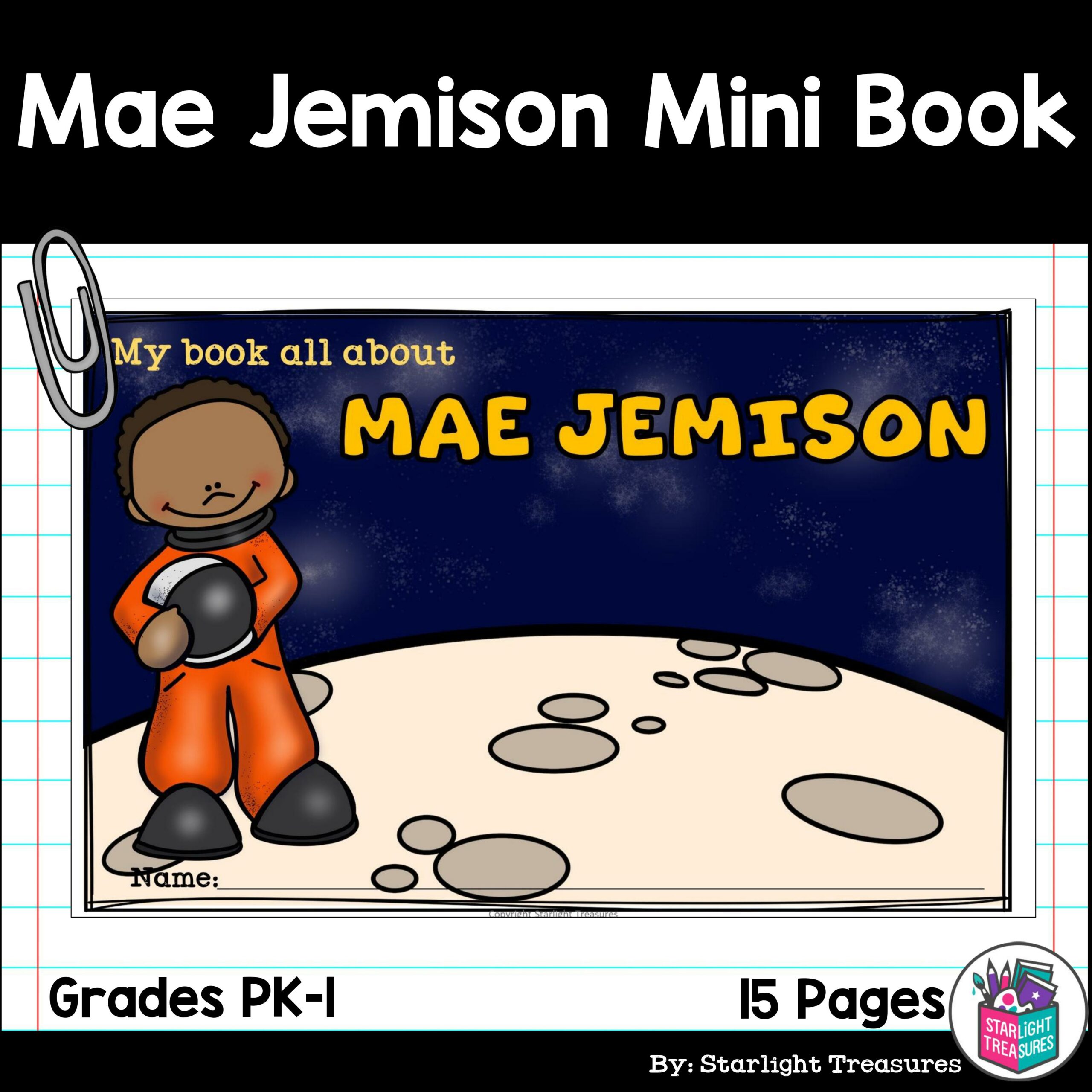 Mae jemison mini book for early readers black history month made by teachers