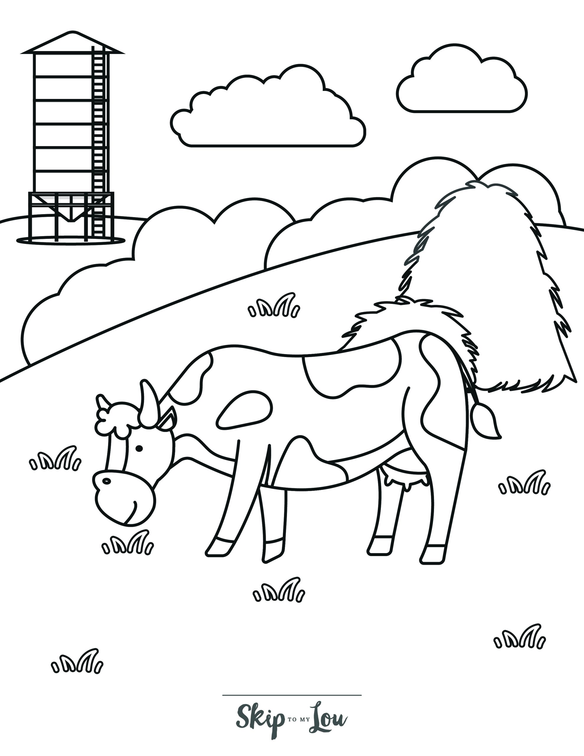 Free printable cow coloring pages with pdf download skip to my lou