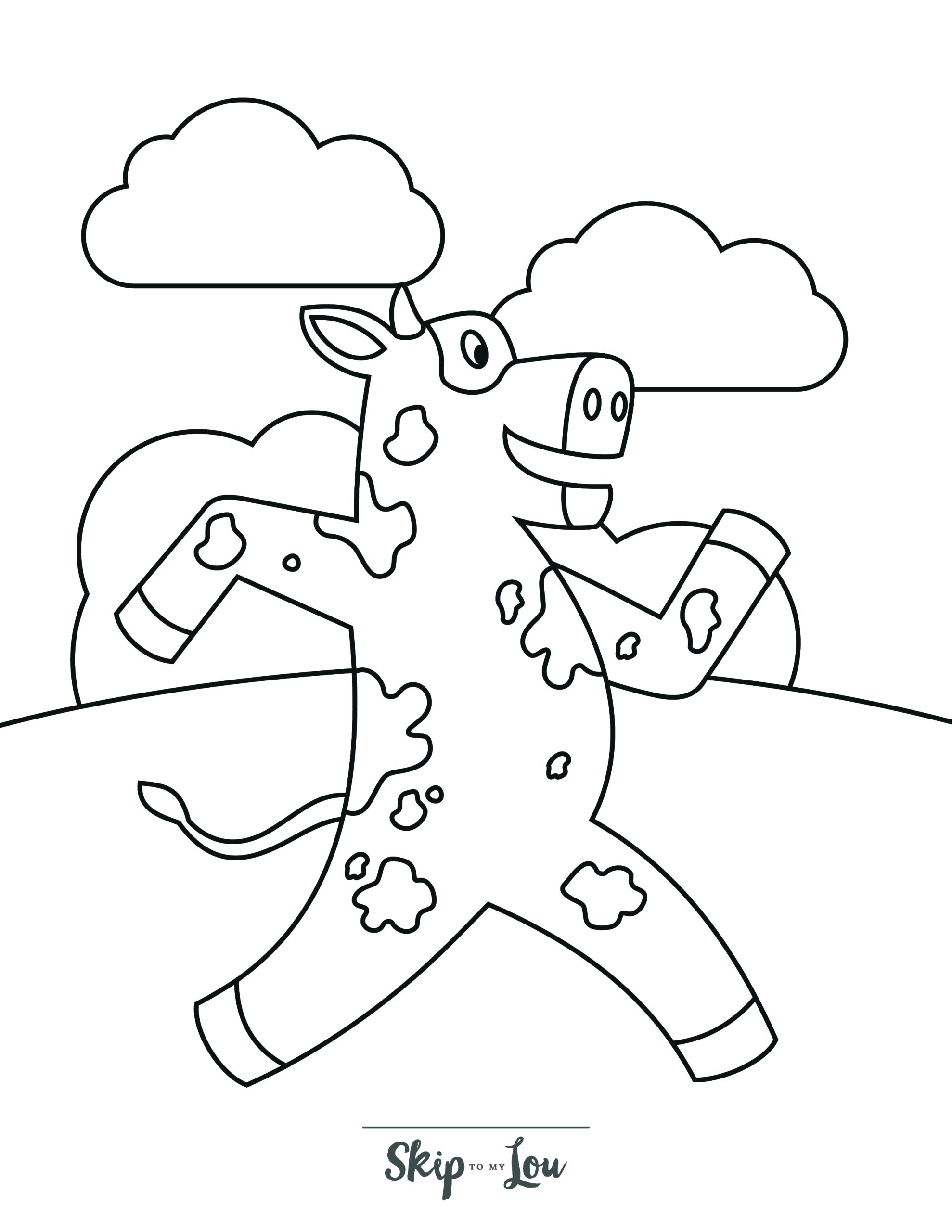 Free printable cow coloring pages with pdf download skip to my lou