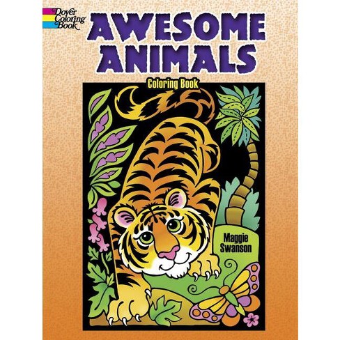 Awesome animals coloring book