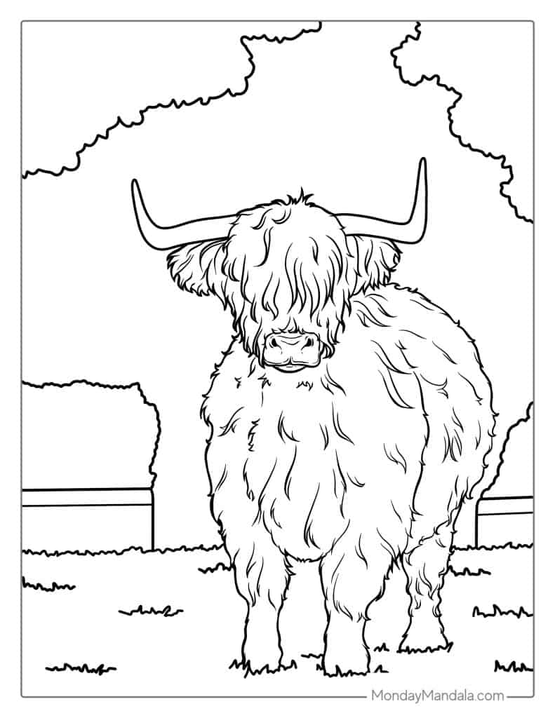 Cow coloring pages free pdf printables