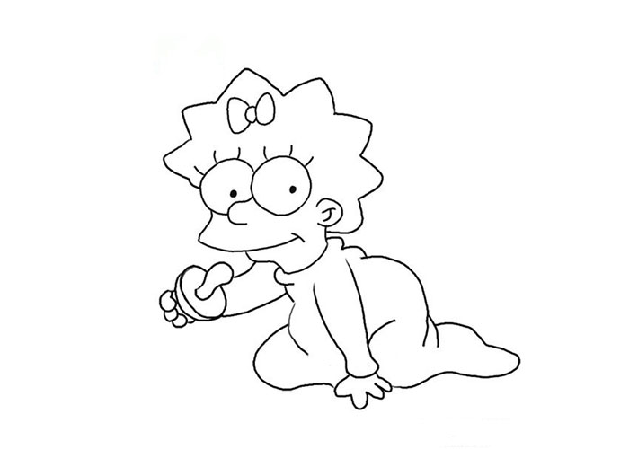 Maggie simpson coloring pages