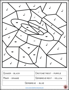 Music colouring pages music colouring sheets with a magic theme