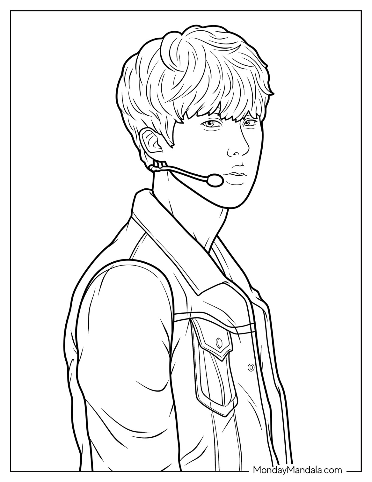 Bts coloring pages free pdf printables