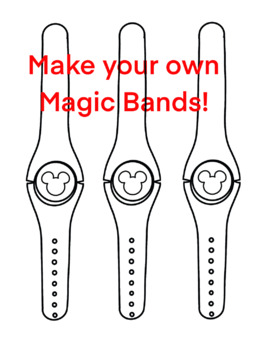 Disney magic bands template design your own magic bands tpt