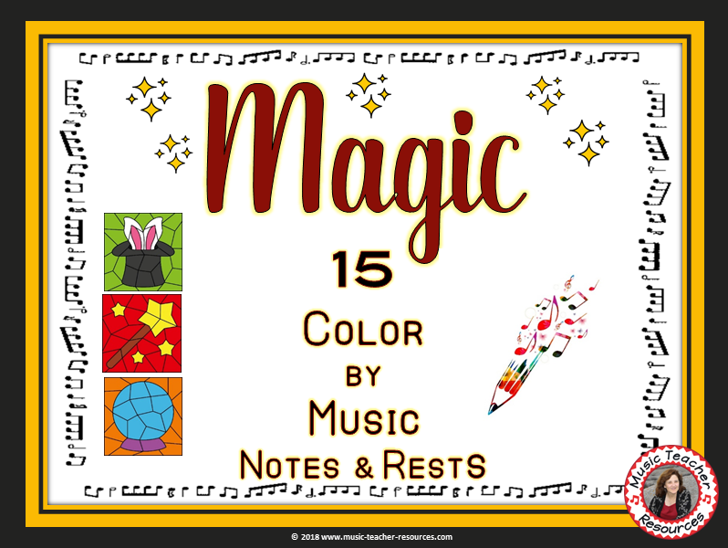 Music coloring pages music coloring sheets with a magic theme teaching resources