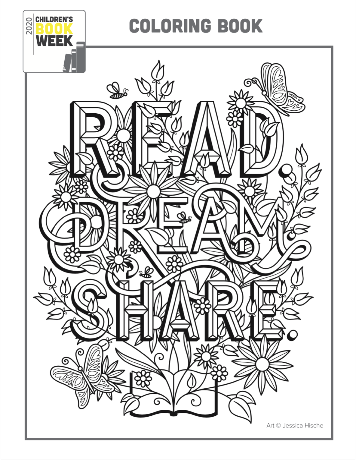 Coloring book pages â every child a reader