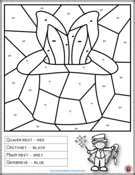 Music colouring pages music colouring sheets with a magic theme