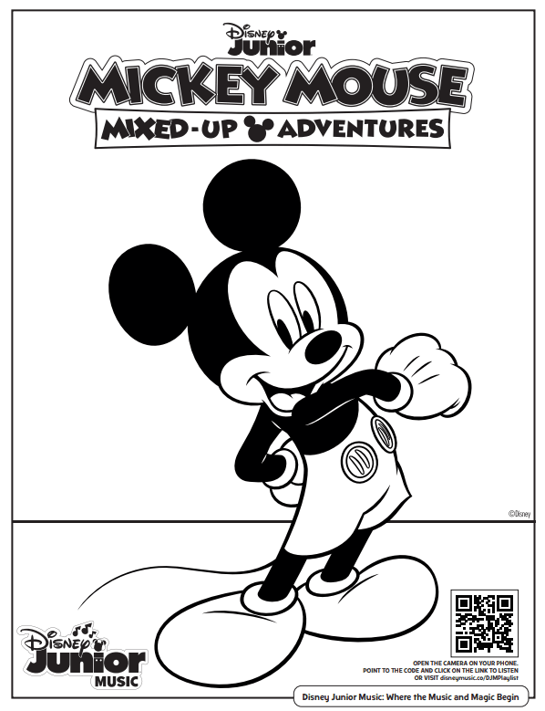 Free printable disney junior coloring pages disney music playlists