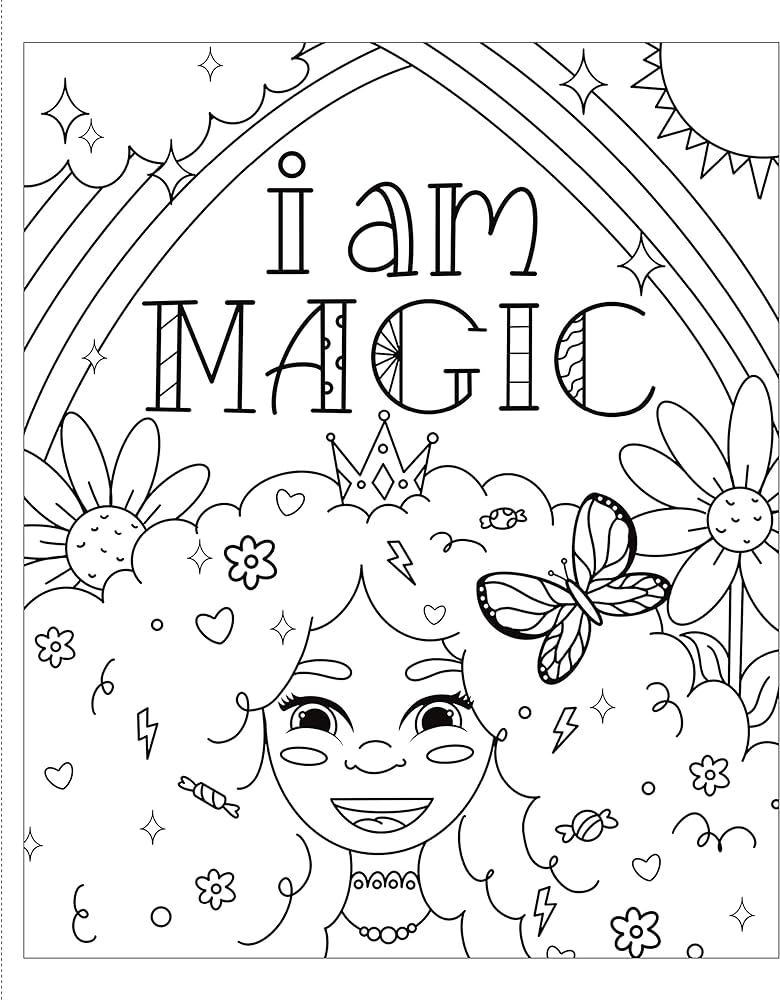 Black girls are magic a coloring book for girls who rock arrington danielle books