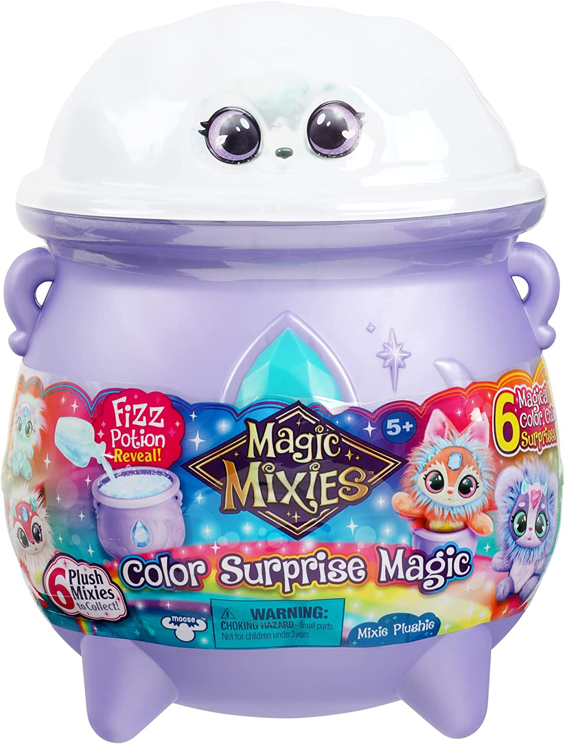 Magic mixies color surprise magic cldron reveal a mixie plushie from the fizzing cldron and discover magical color change surprises stralia