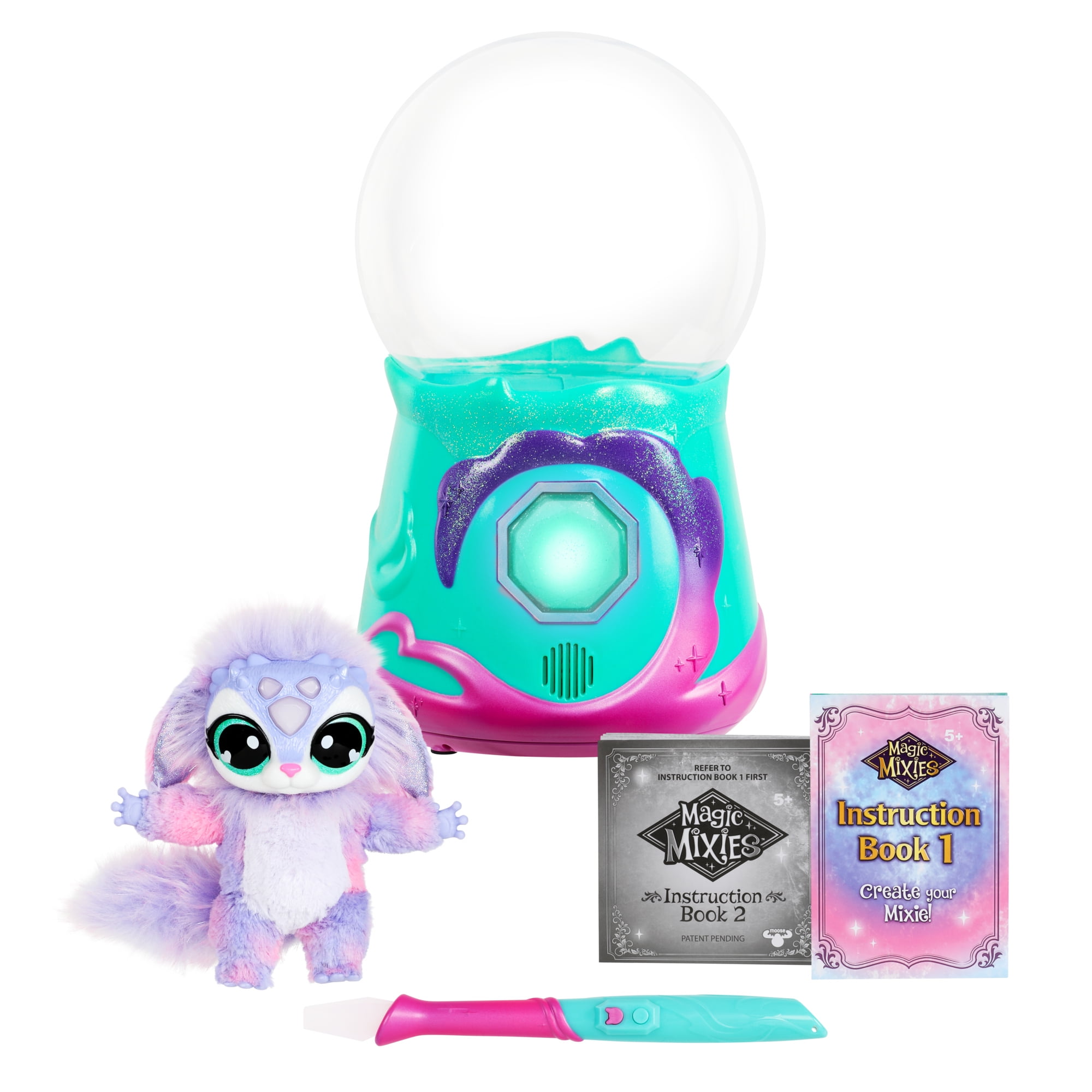 Magic mixies sparkle magic crystal ball with exclusive interactive inch sparkle plush toy ages