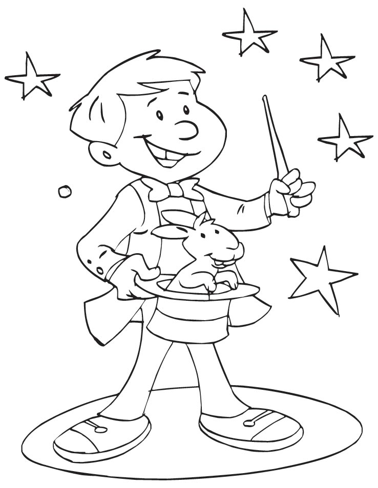 Magic coloring pages