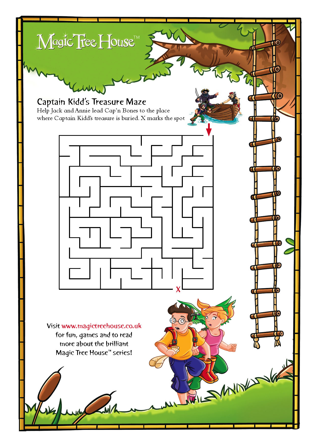 Magic tree house maze