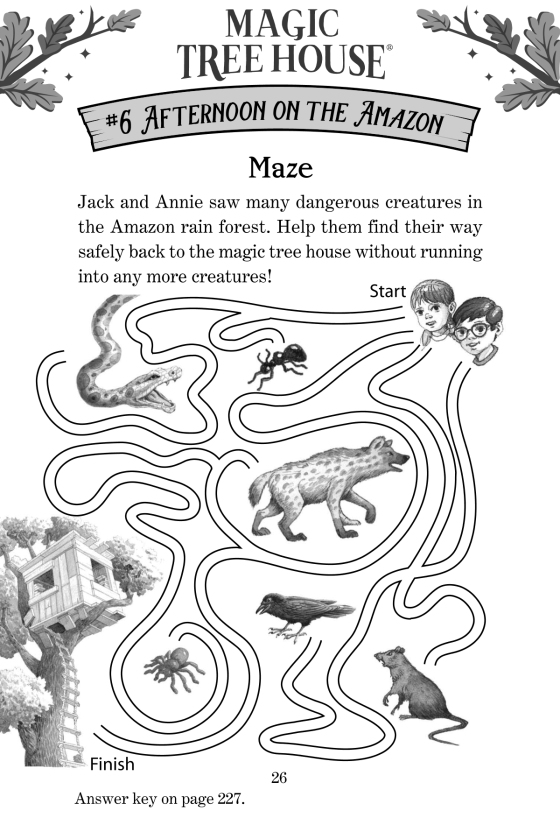 Games and puzzles from the tree house magic tree house r magic tree house penguin random house