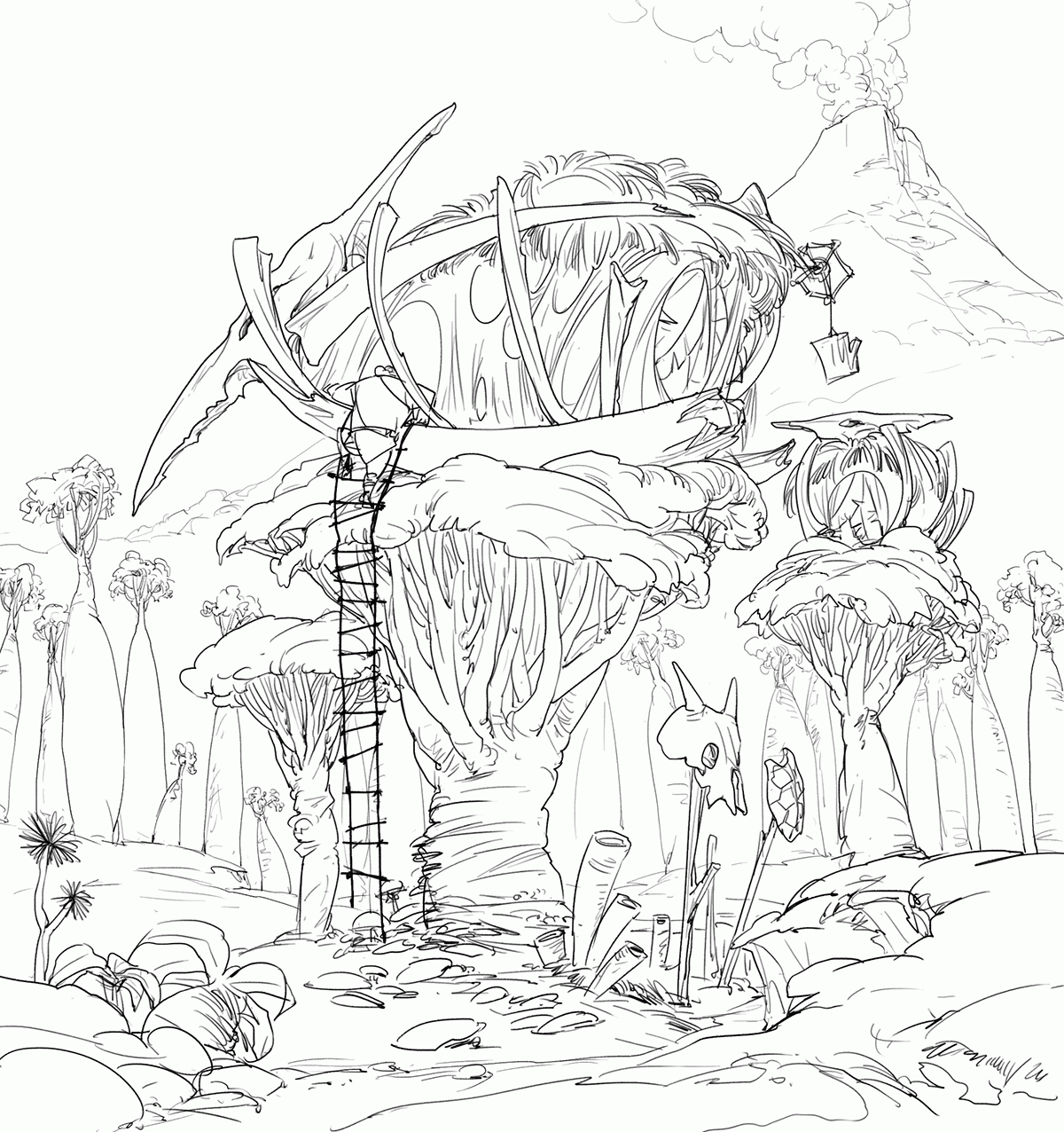 Treehouse coloring pages printable for free download