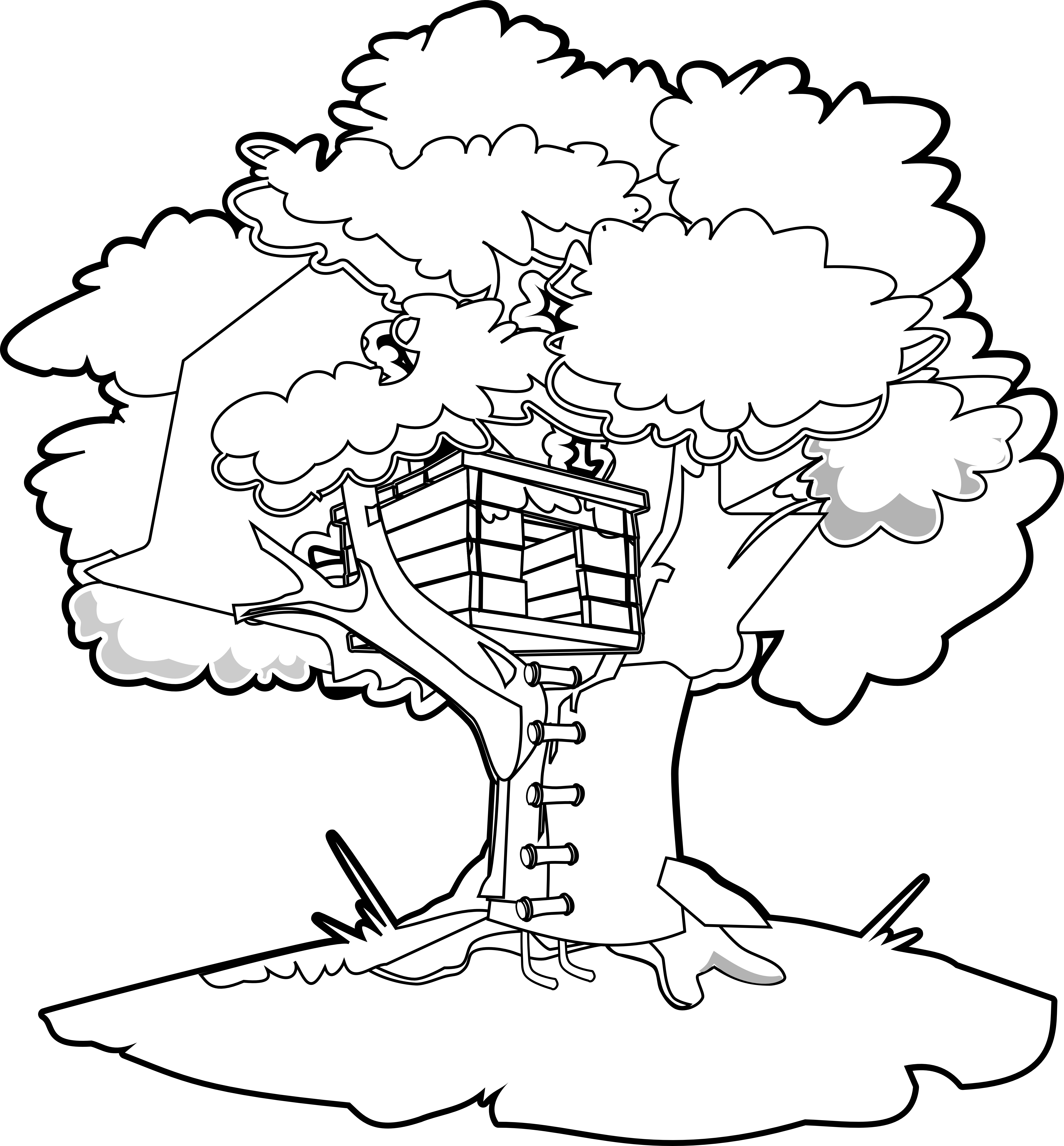 Magic tree house coloring book clip art