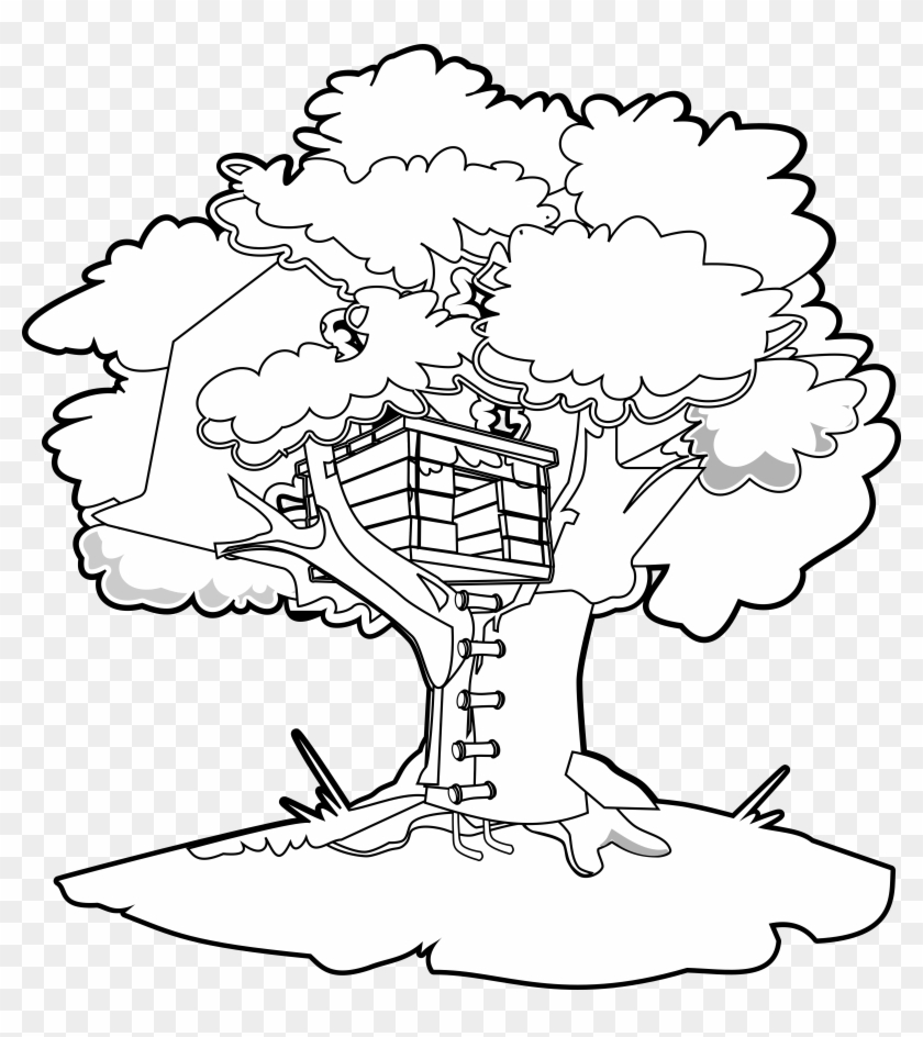 Magic tree house coloring book clip art