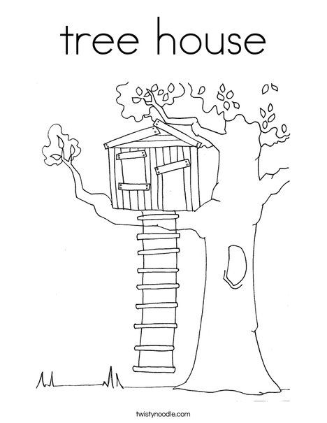 Tree house coloring page magic tree house books tree house drawing magic treehouse